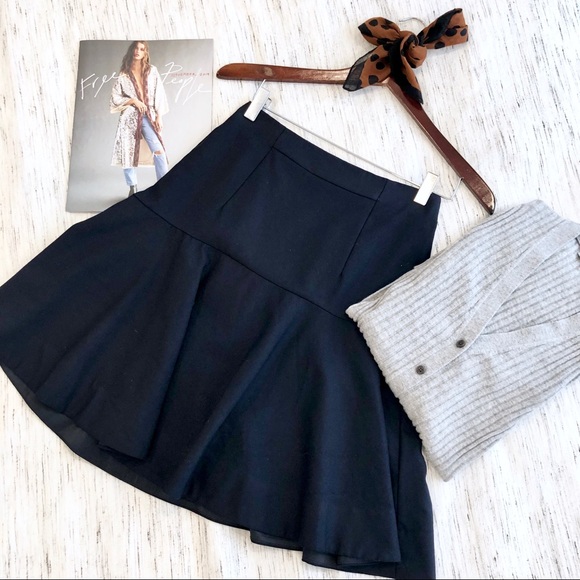 J. Crew Super 120s Fit & Flare Navy Skirt Size 0P - Picture 8 of 8